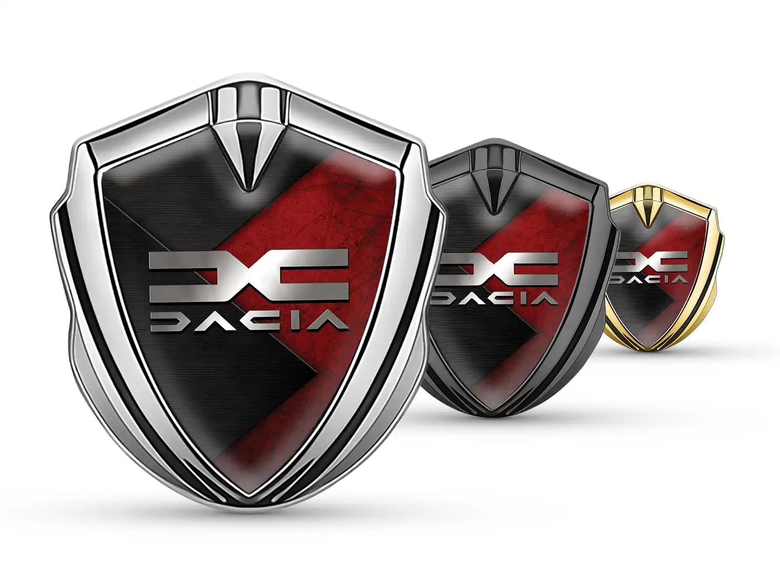 Dacia 3D Emblema Insignia Máximo Estilo Sólido 3D Metal
